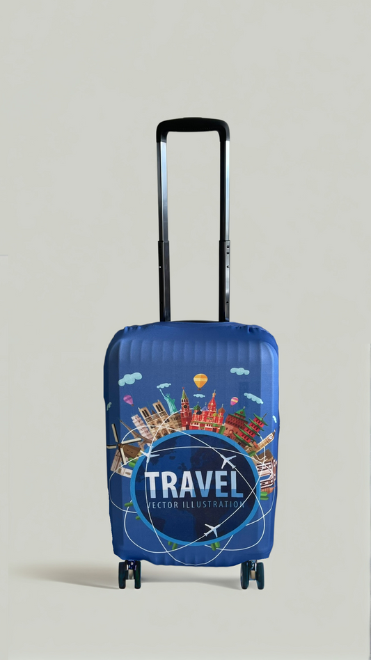 Cityscape Travel Luggage Cover